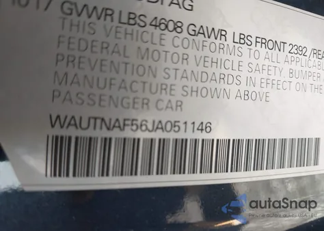 2018 Audi A5 2.0T Premium from USA, damaged, VIN WAUTNAF56JA051146